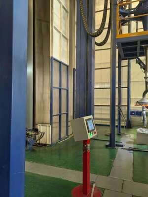 Air Compressor System Powder Coating Aluminum Profiles Vertical Powder Coating Line