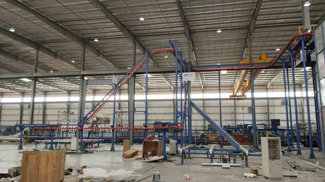High Performance Customized Capacity for Customers  Vertical Powder Coating Line for Aluminum Profiles